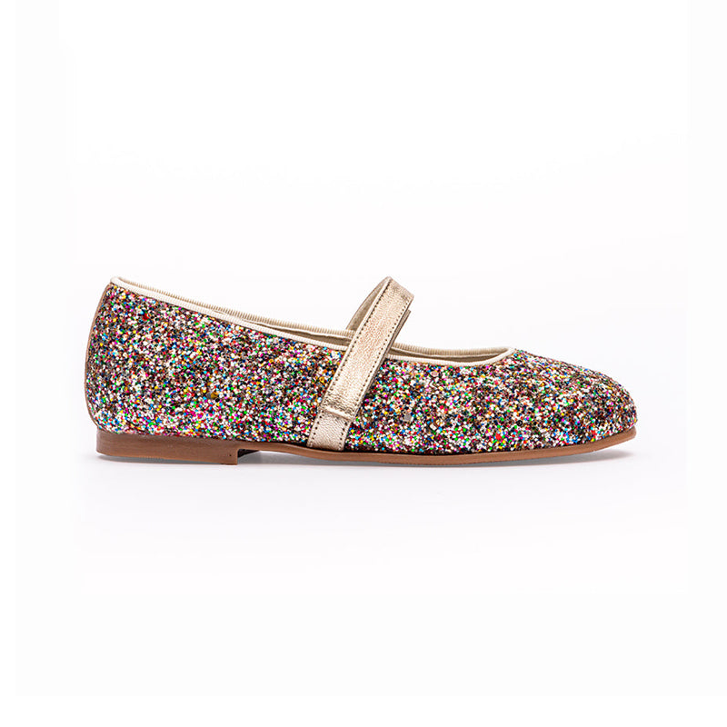 Multicolor Glitter Girls Mary Jane Shoes Multicolor Glitter Girls Mary Jane Shoes