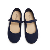 Classic Canvas Mary Janes in Navy Blue