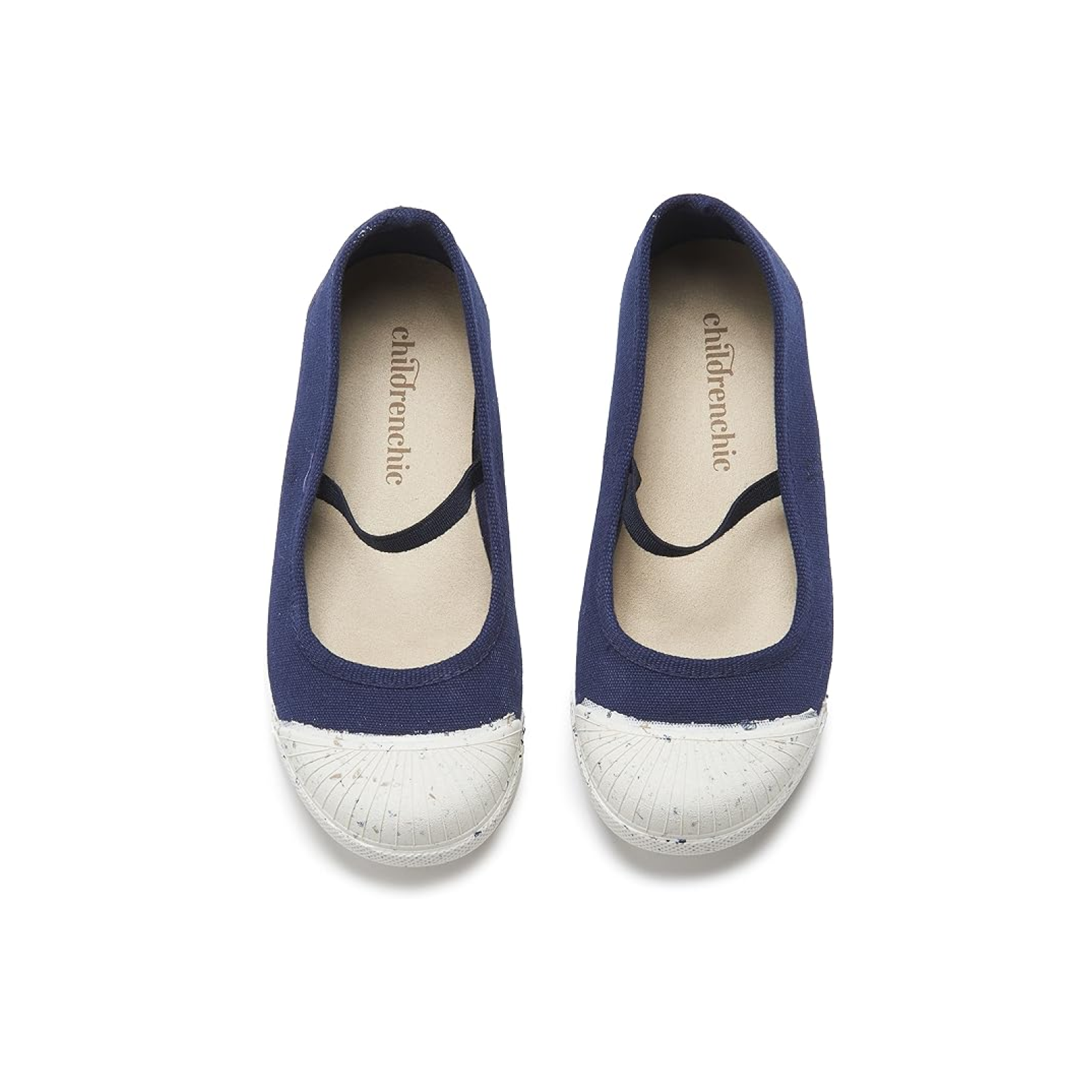 Merceditas elásticas de lona Childrenchic® de Amazon-Girls en rosa topo