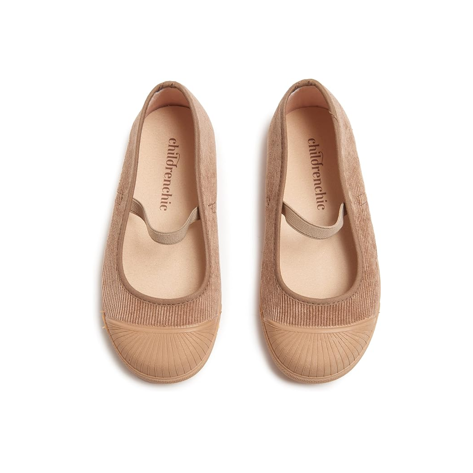 Merceditas elásticas de lona Childrenchic® de Amazon-Girls en rosa topo