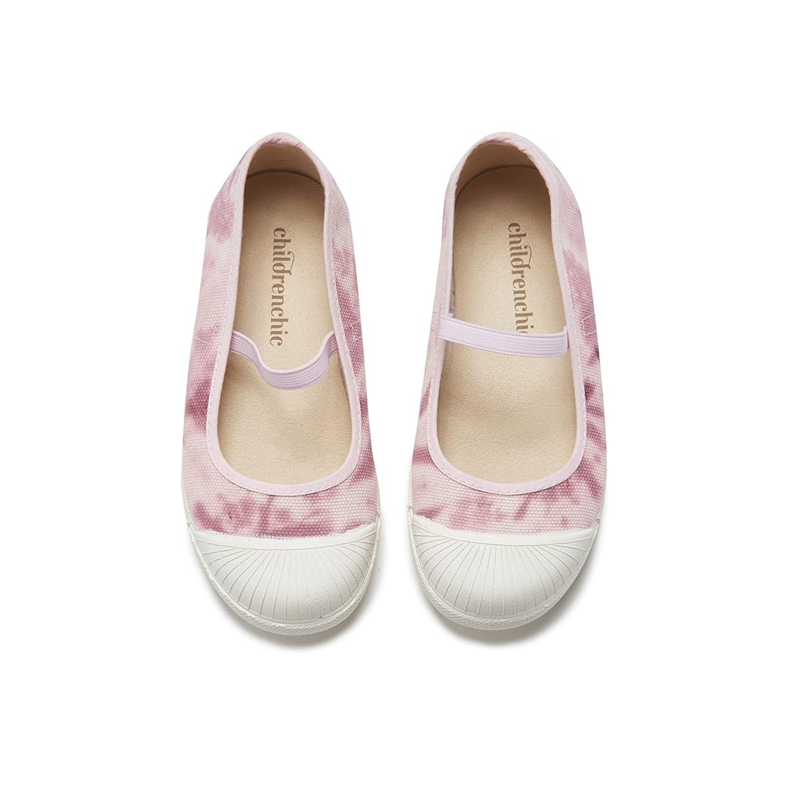 Merceditas elásticas de lona Childrenchic® de Amazon-Girls en rosa topo