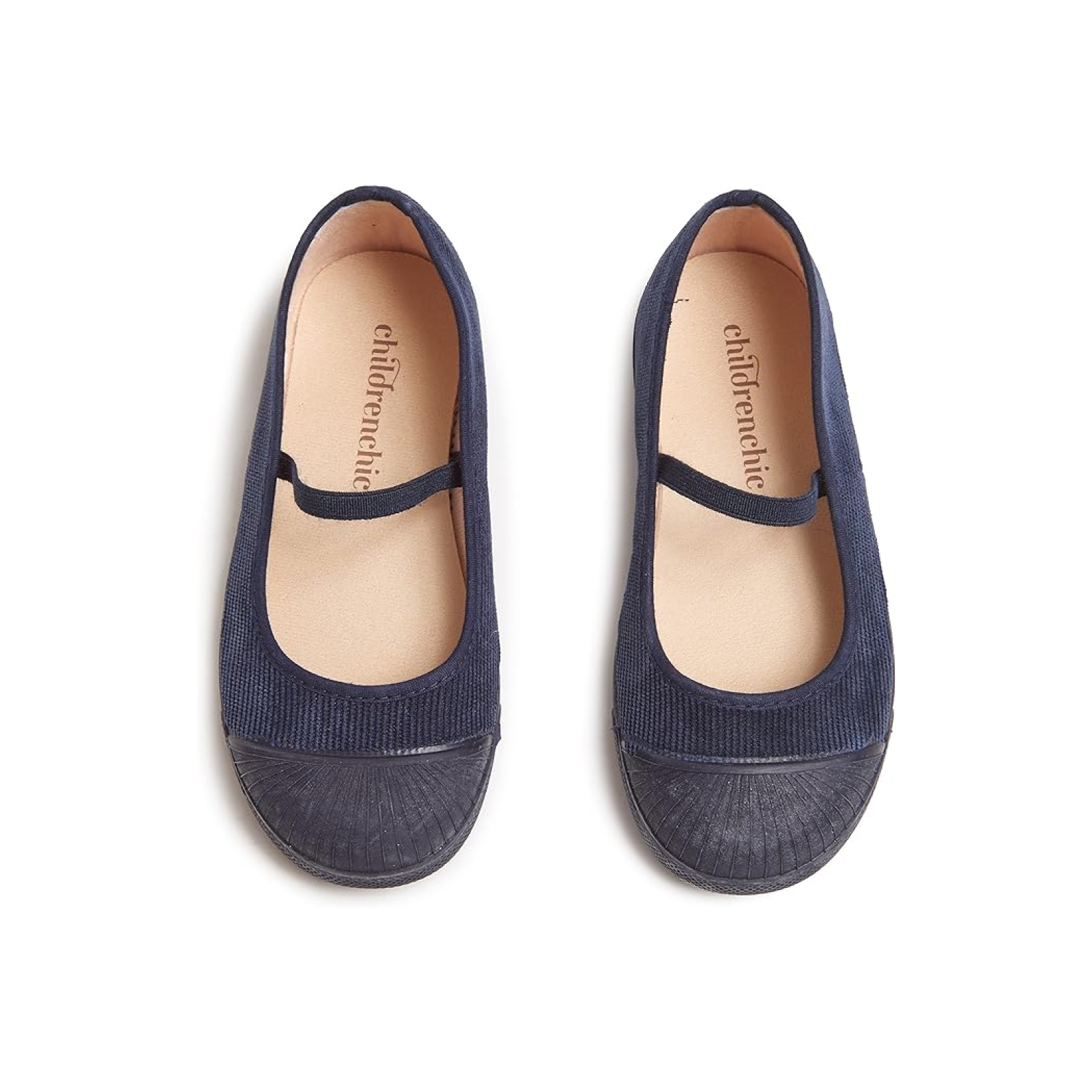 Merceditas elásticas de lona Childrenchic® de Amazon-Girls en rosa topo