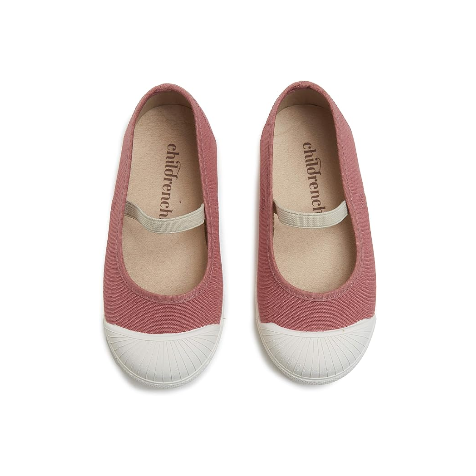 Merceditas elásticas de lona Childrenchic® de Amazon-Girls en rosa topo