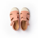 Canvas Captoe Sandal in Peach