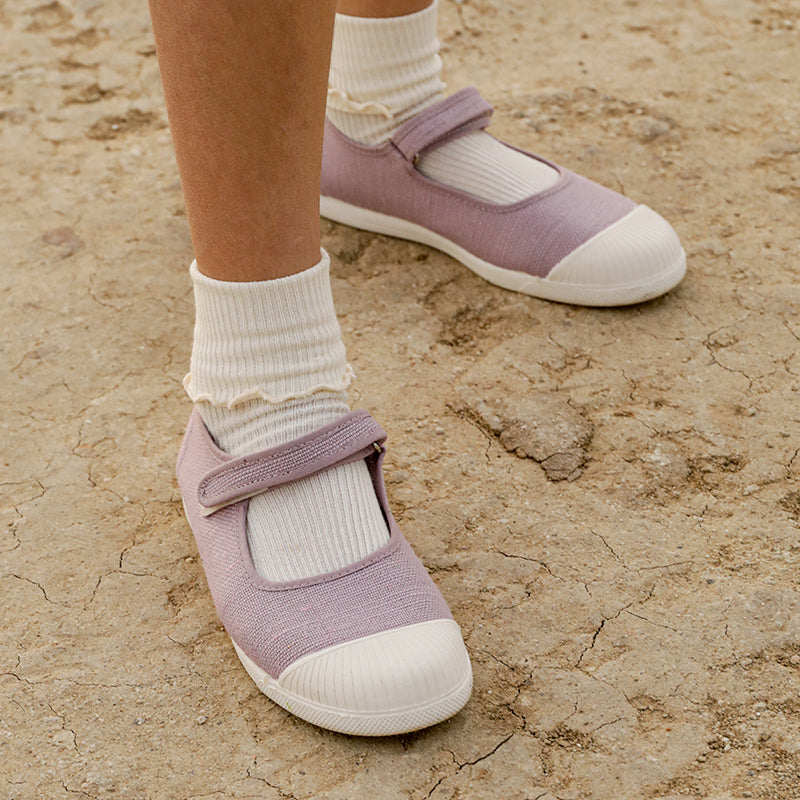 Zapatos deportivos Mary Jane ecológicos Childrenchic® para niñas en gris