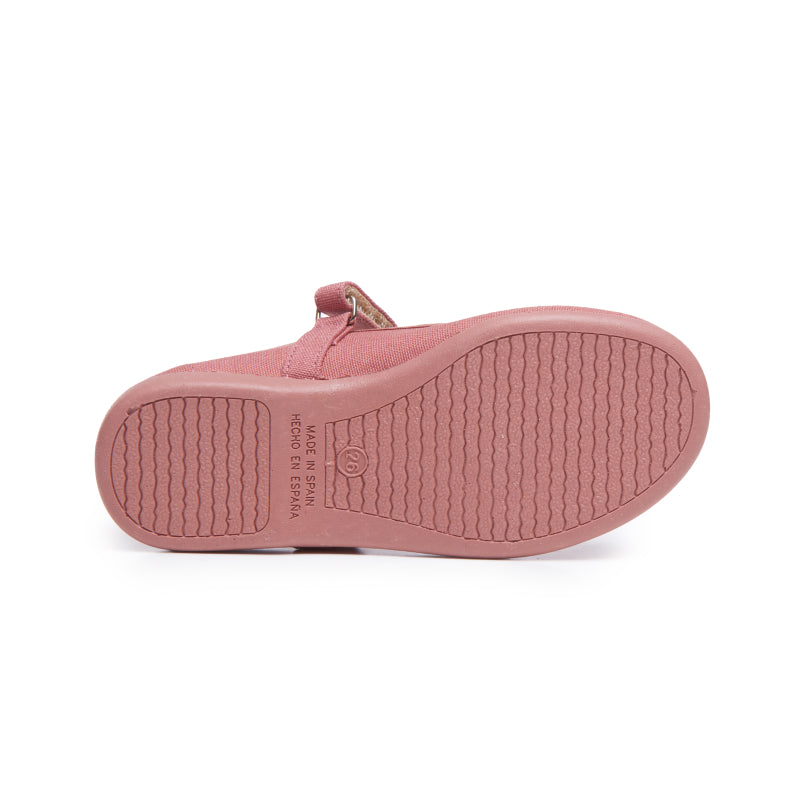 Amazon- Mary Janes de lona Childrenchic® para niñas en palisandro