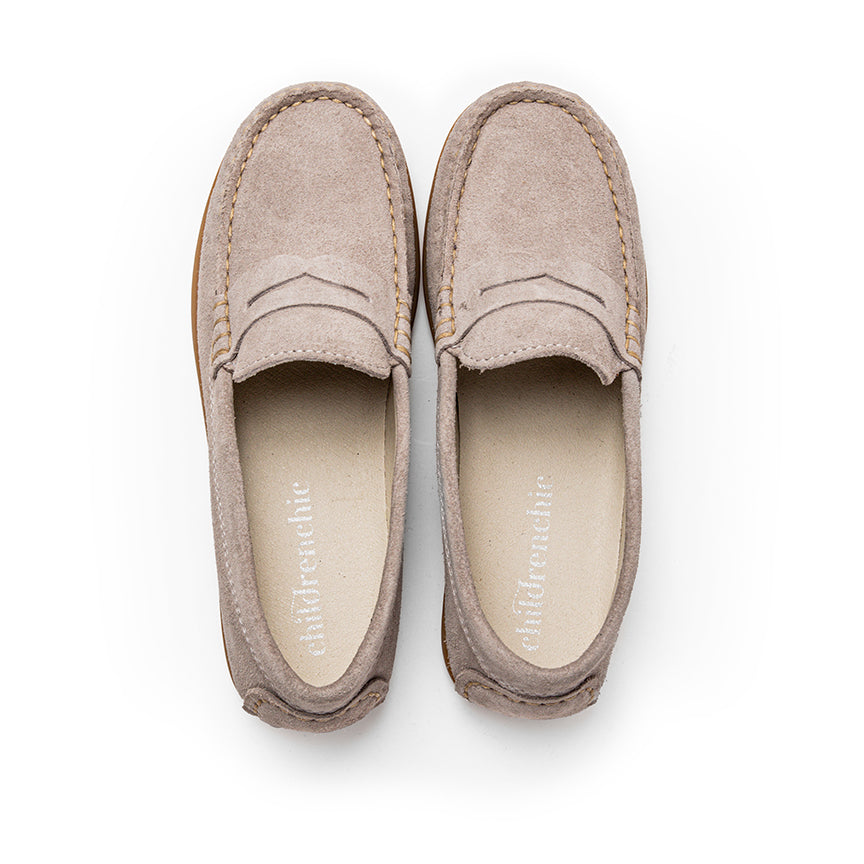 Mocasines de ante Penny de Childrenchic® para niños en gris
