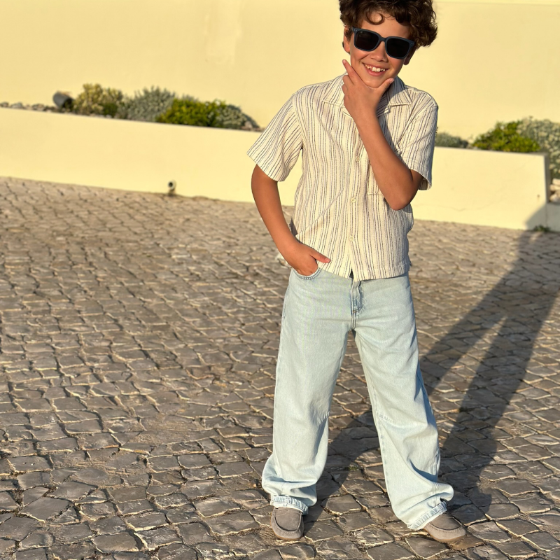 Mocasines de ante Penny de Childrenchic® para niños en gris