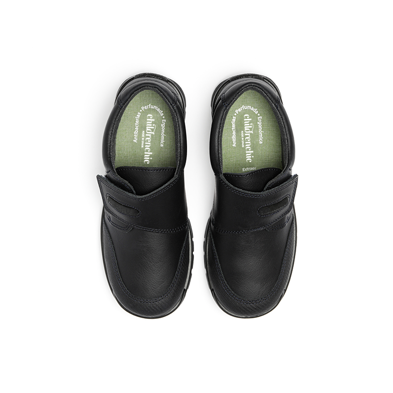Mocasines de ante marrón con velcro Childrenchic® para niño