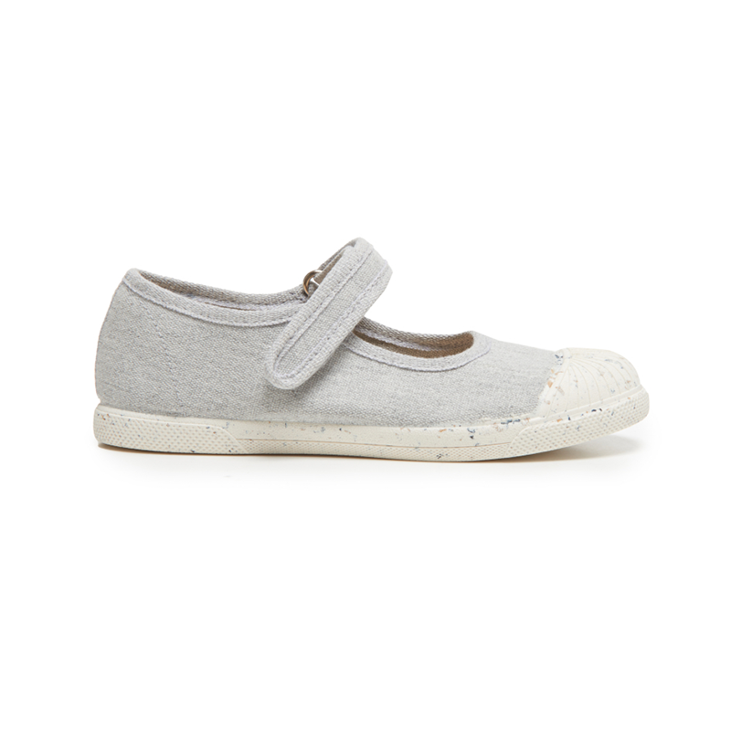 ECO friendly Canvas Mary Jane Sneakers in Grey childrenchic