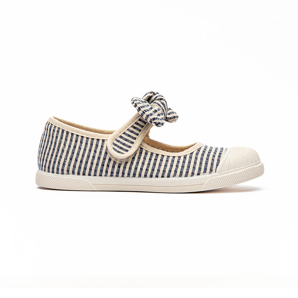 Canvas Mary Jane Sneakers in Stripes