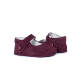 My-First Burgundy Suede Mary Janes