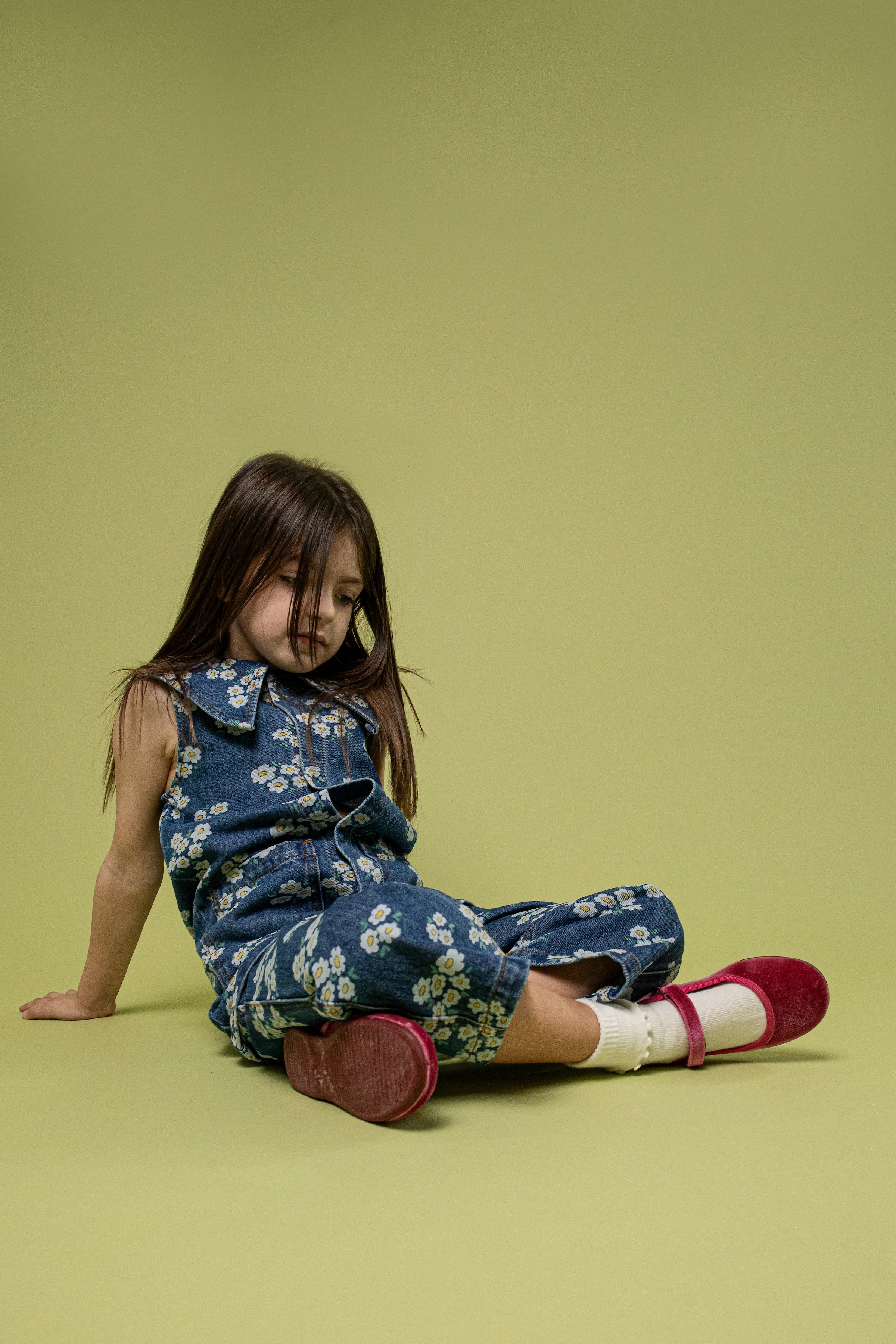 Mary Janes de terciopelo rosa Childrenchic® para niña
