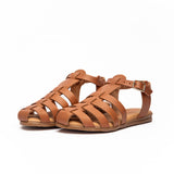 Leather Roman Sandal in Natural
