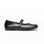 Classic Leather Hard Sole Mary Janes in Black