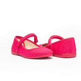 Classic Canvas Mary Janes in Fuxia