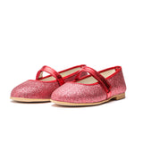 Classic Glitter Mary Janes in Red