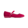 Holiday Velvet Mary Janes in Pink