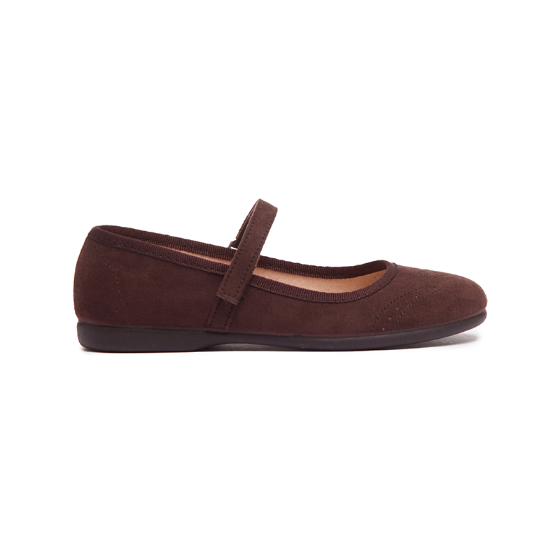 Classic Spectator Mary Janes in Brown