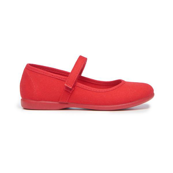 Girls' Childrenchic® Canvas Mary Janes in Red