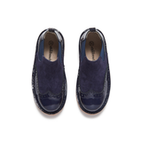 Classic Patent Chelsea Boot in Navy