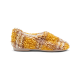 Girls' Childrenchic® Mustard Plaid Fall Slippers