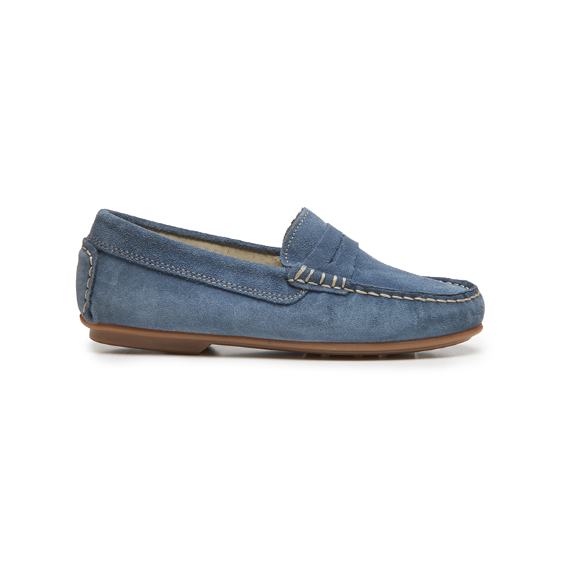 Kids' Childrenchic® Suede Penny Loafers in Blue
