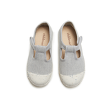 Zapatos deportivos con banda en T ecológicos Childrenchic® para niños en gris