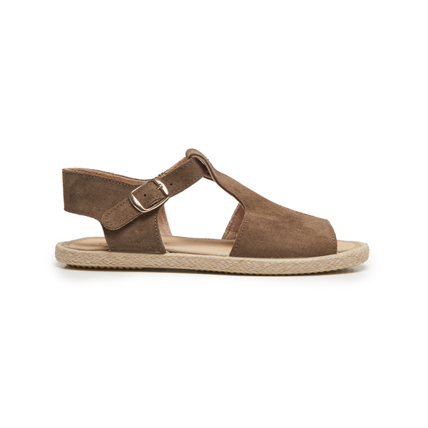 Kid's Childrenchic® T-bar Espadrille Sandal in Taupe