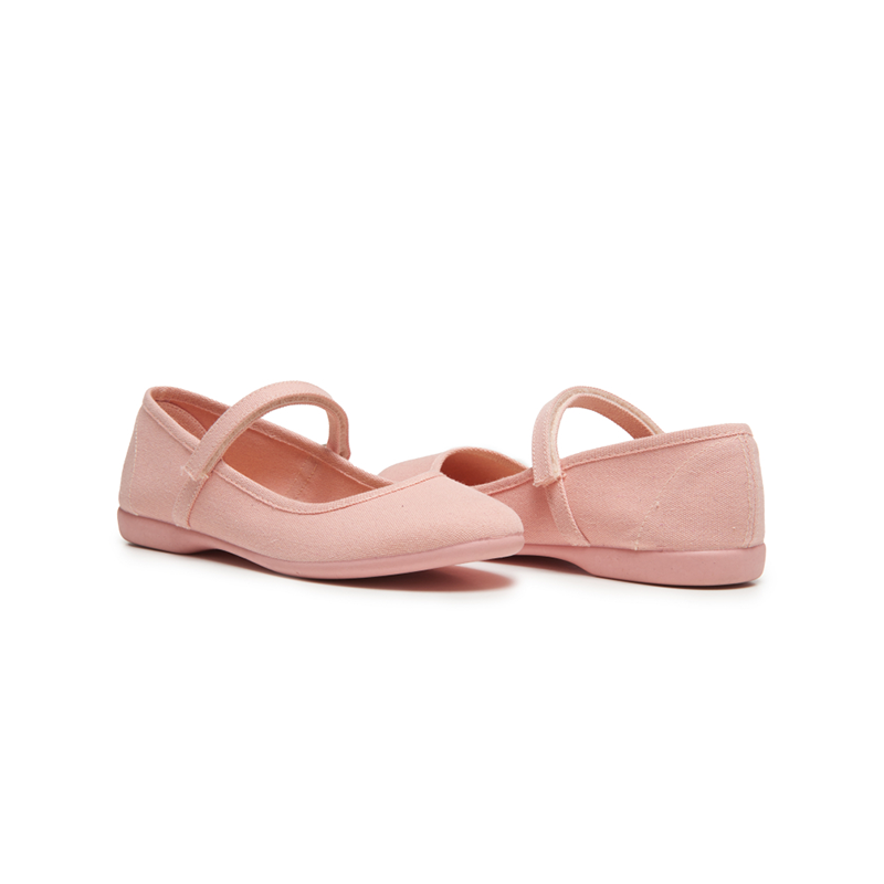 ECO-friendly Classic Canvas Mary Janes in Peach