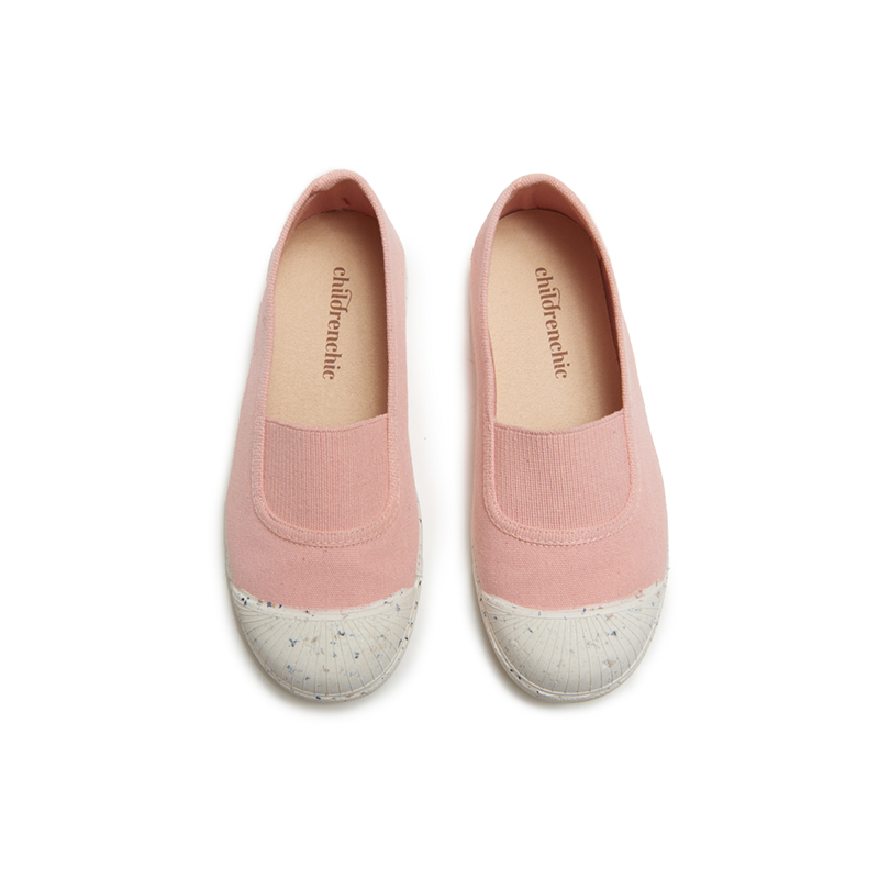 ECO-Friendly Canvas with Elastic Slip-on in Peach