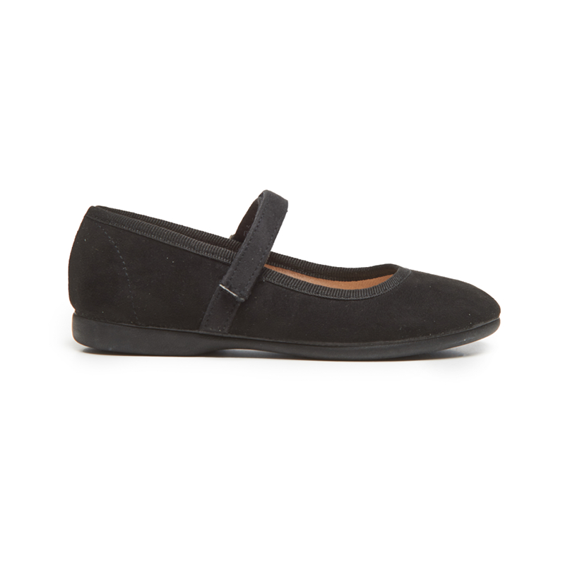 Girls' Childrenchic® Suede Mary Janes in Black