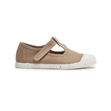 ECO-friendly T-band Sneakers in Camel