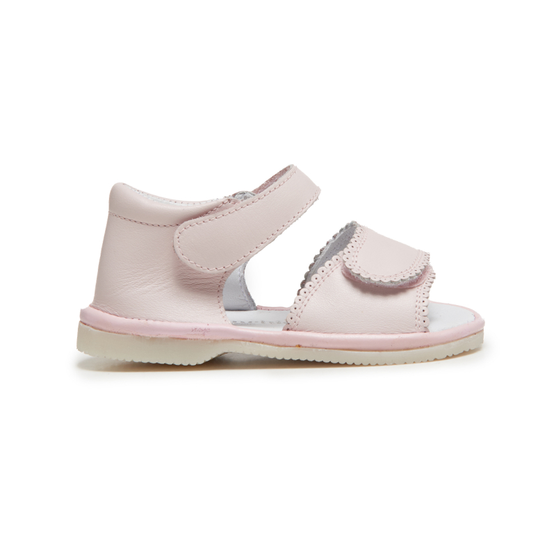 Childrenchic® My-First  Leather Velcro Sandal in Pink