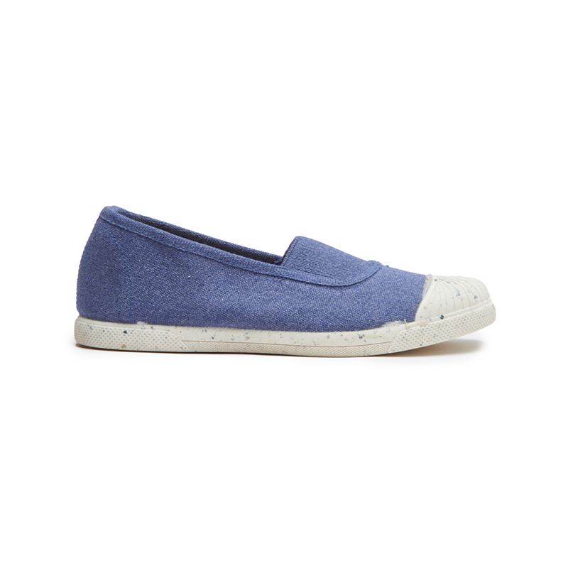 ECO-Friendly Canvas with Elastic Slip-on in Denim Blue