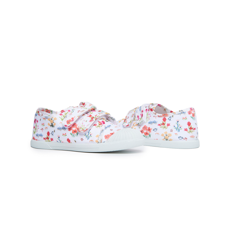 Canvas Double Sneaker in Floral
