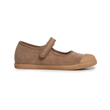 Girls' Childrenchic® Cord Mary Jane Captoe Sneakers in Camel