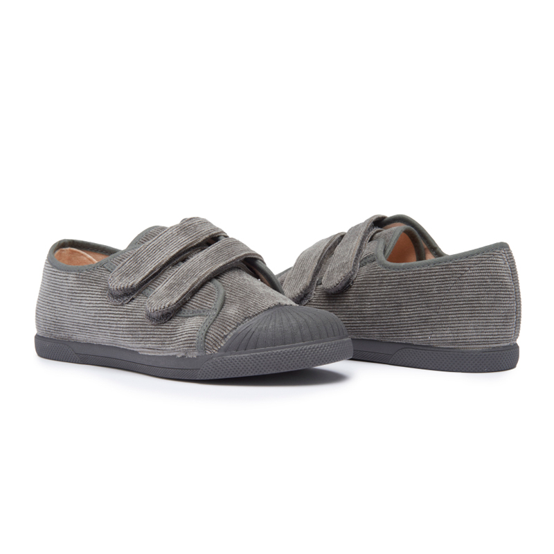 Fall Corduroy Sneakers in Grey