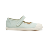 Girls' Childrenchic® Linen Mary Jane Sneakers in Mint