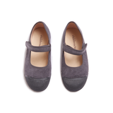 Corduroy Mary Jane Sneakers in Grey