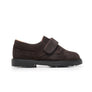 Suede Velcro Loafers in Brown