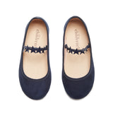 Girls' Childrenchic® Navy Suede and Stars Mary Janes