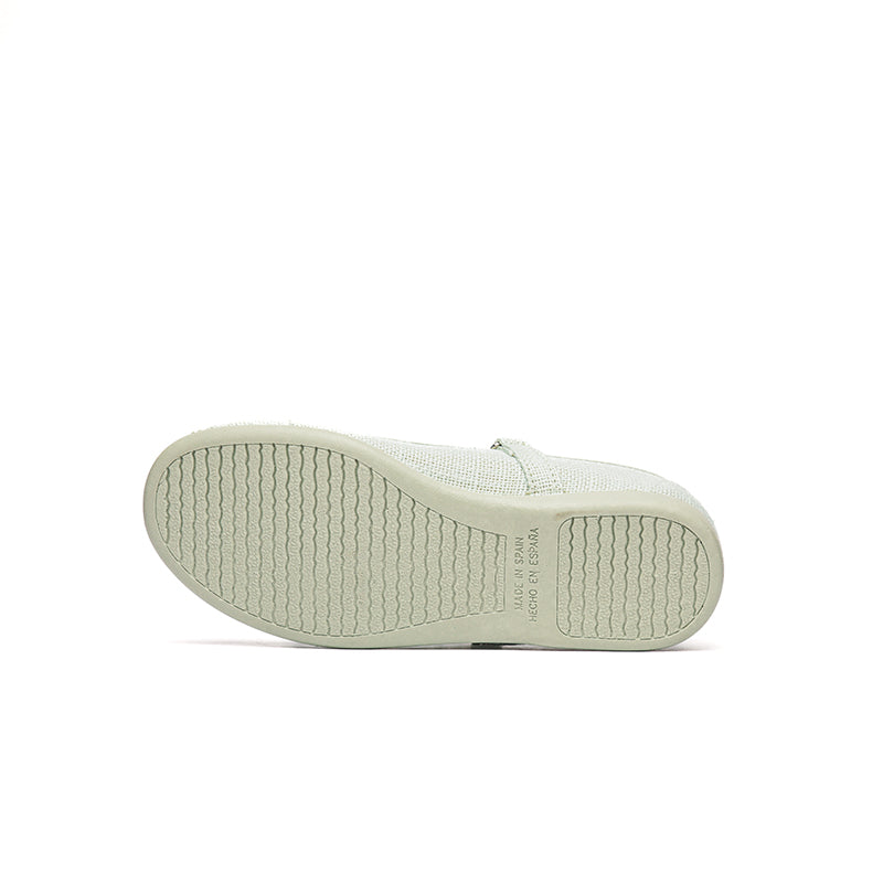 Classic Linen Mary Janes in Mint