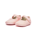 My-First Linen Mary Janes in Rose