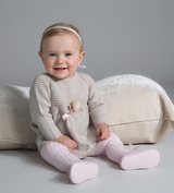 Merceditas Childrenchic® My-First Rosy Suede con pompón