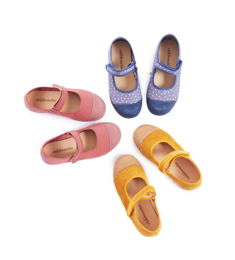 Zapatos deportivos Mary Jane Captoe de lona Childrenchic® para niña en palisandro
