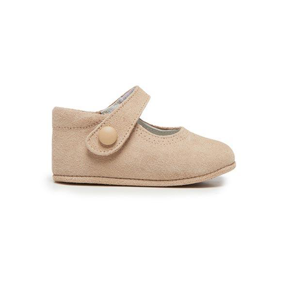 My-First Camel Suede Mary Janes