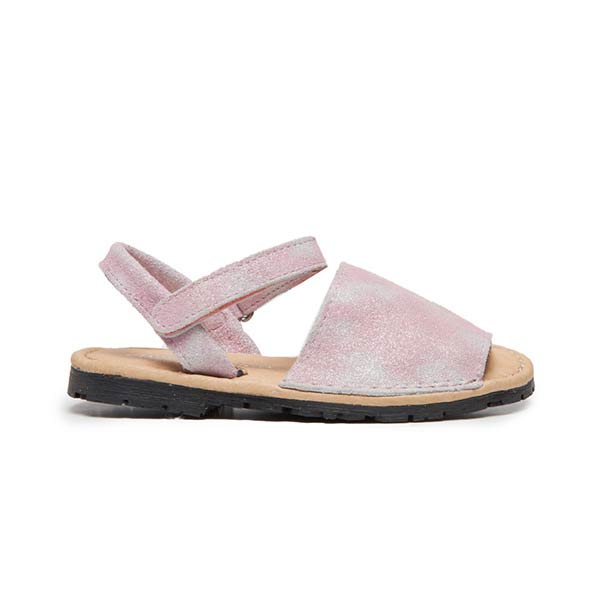 Leather Sandals in Tie-dye Pink